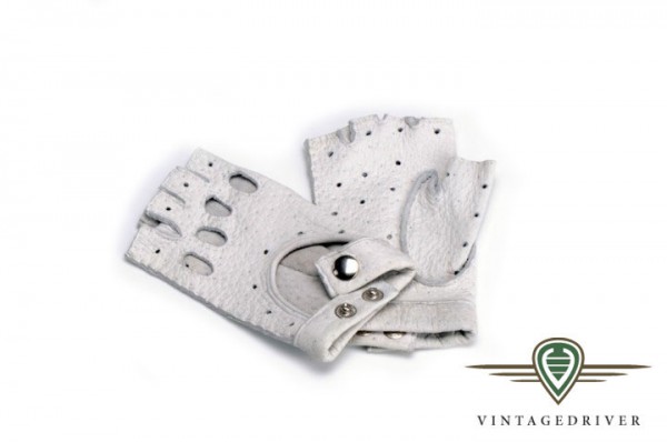 Damenhandschuh, halbfinger aus Peccary Leder