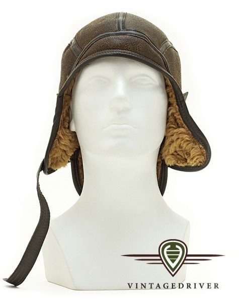 Navigator Lederhaube braun